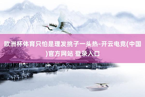 欧洲杯体育只怕是理发挑子一头热-开云电竞(中国)官方网站 登录入口