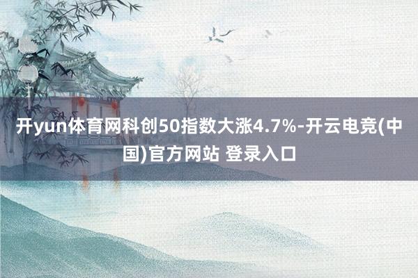 开yun体育网科创50指数大涨4.7%-开云电竞(中国)官方网站 登录入口