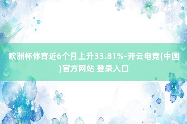 欧洲杯体育近6个月上升33.81%-开云电竞(中国)官方网站 登录入口
