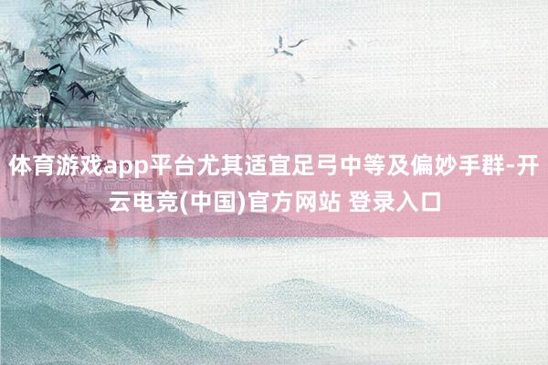 体育游戏app平台尤其适宜足弓中等及偏妙手群-开云电竞(中国)官方网站 登录入口
